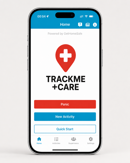 Caregiver notification app with real-time alerts
